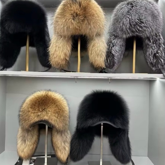 Luxurious Brown Fuax fur hat - Picture 5 of 6